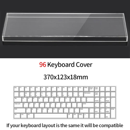 Acrylic Keyboard Clear Protector Case Mechanical Keyboard Dust Cover