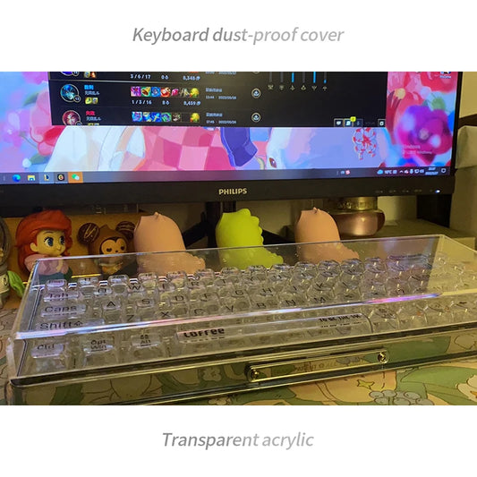 Acrylic Keyboard Clear Protector Case Mechanical Keyboard Dust Cover
