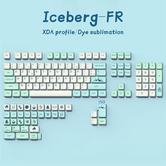 FR Keycaps PBT XDA Keycap For Cherry MX Switch Gaming Mechanical