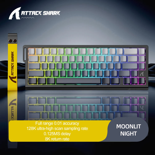 ATTACK SHARK X68HE Magnetic Keyboard Red Wired Mechanical for Pro