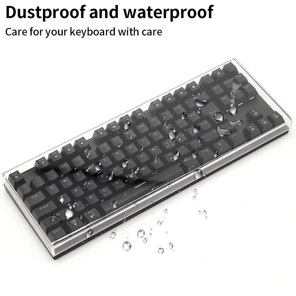 Acrylic Keyboard Clear Protector Case Mechanical Keyboard Dust Cover