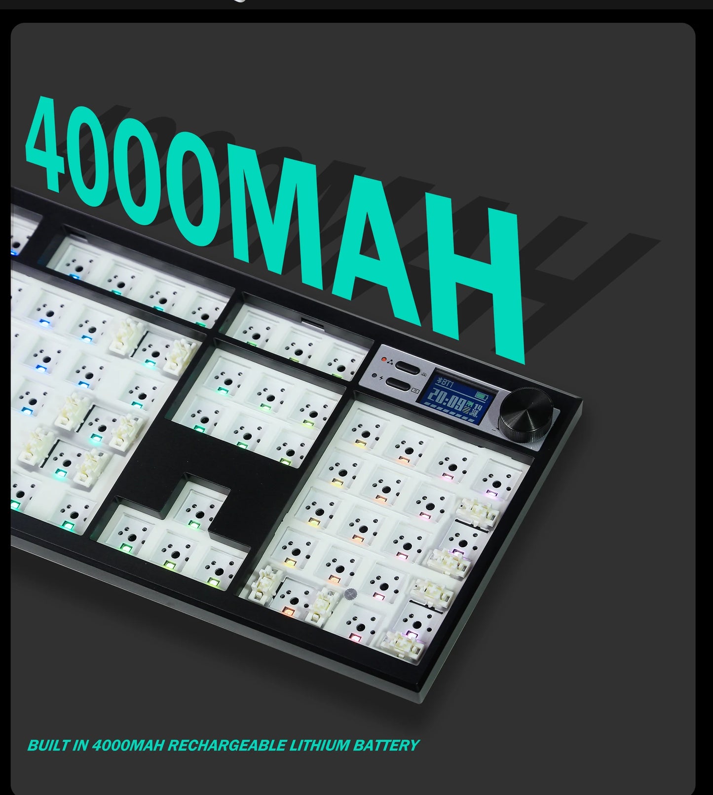 GMK104 Mechanical Keyboard Kit Three Mode Gaming Keyboard Hot Swap
