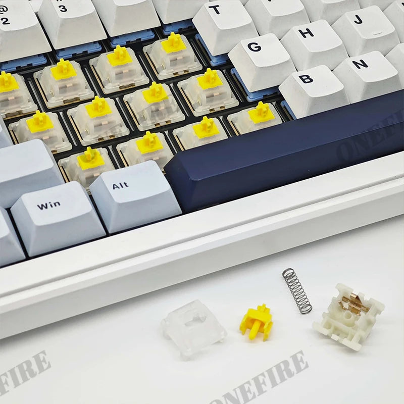 Gateron Milky Pro Switches Milky Yellow Pro Red Linear Pre Lubed