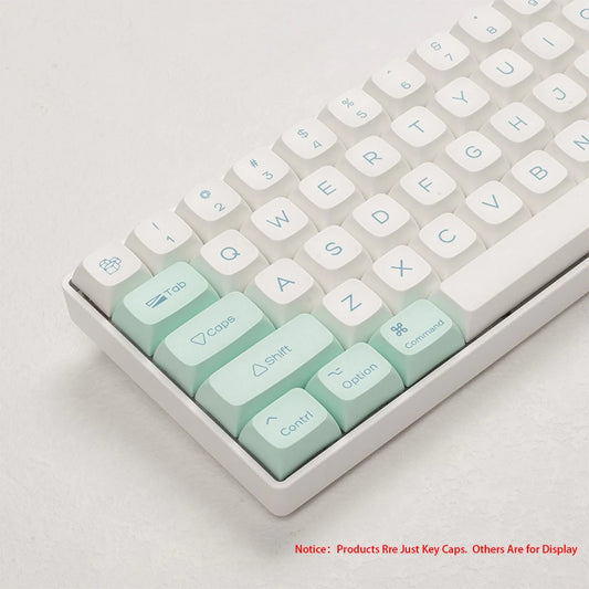 135 keys Ice Crystal Mint Keycaps Profile XDA PBT Dye-Sub Key Cap for