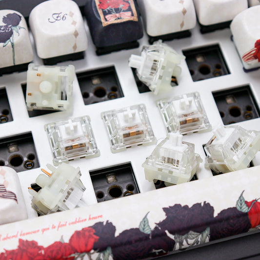KBDiy Kang White V3 Switches for DIY Aula F87 Mechanical Keyboard