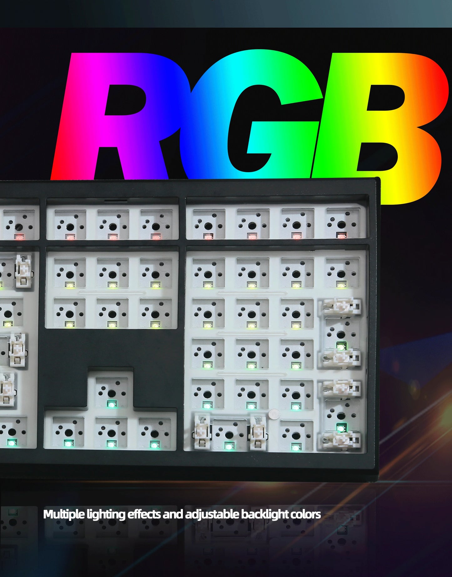 GMK108 Gaming Mechanical Keyboard Kit RGB Backlight Hot Swap Backlit
