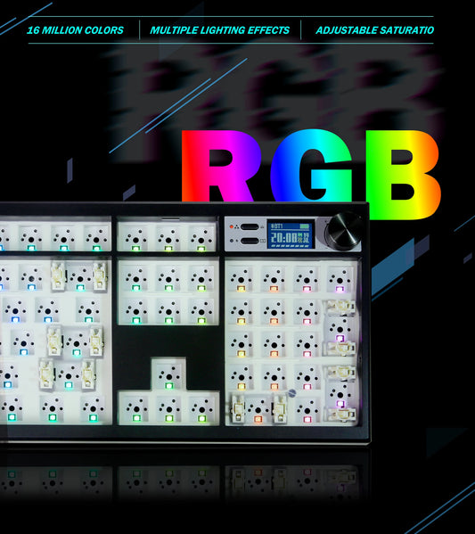 GMK104 Mechanical Keyboard Kit Three Mode Gaming Keyboard Hot Swap