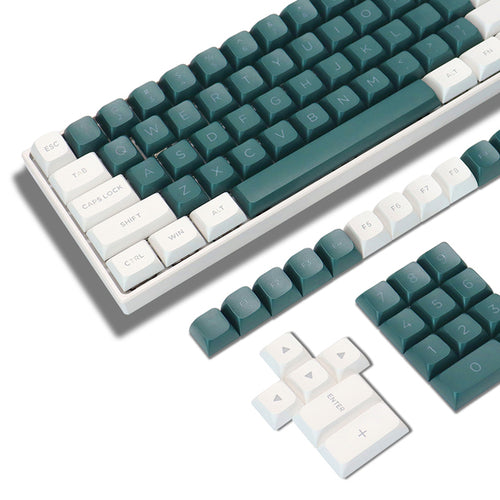 184 Key Pbt Double-shot Black Grey Xvx Profile Keycaps Kit Backlit Key
