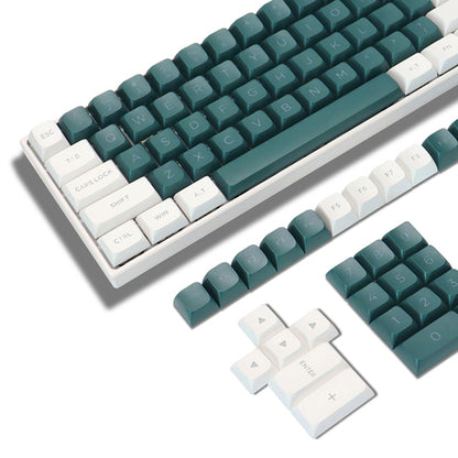 184 Key Pbt Double-shot Black Grey Xvx Profile Keycaps Kit Backlit Key