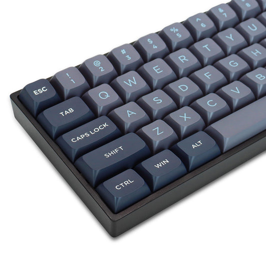 184 Key Pbt Double-shot Black Grey Xvx Profile Keycaps Kit Backlit Key