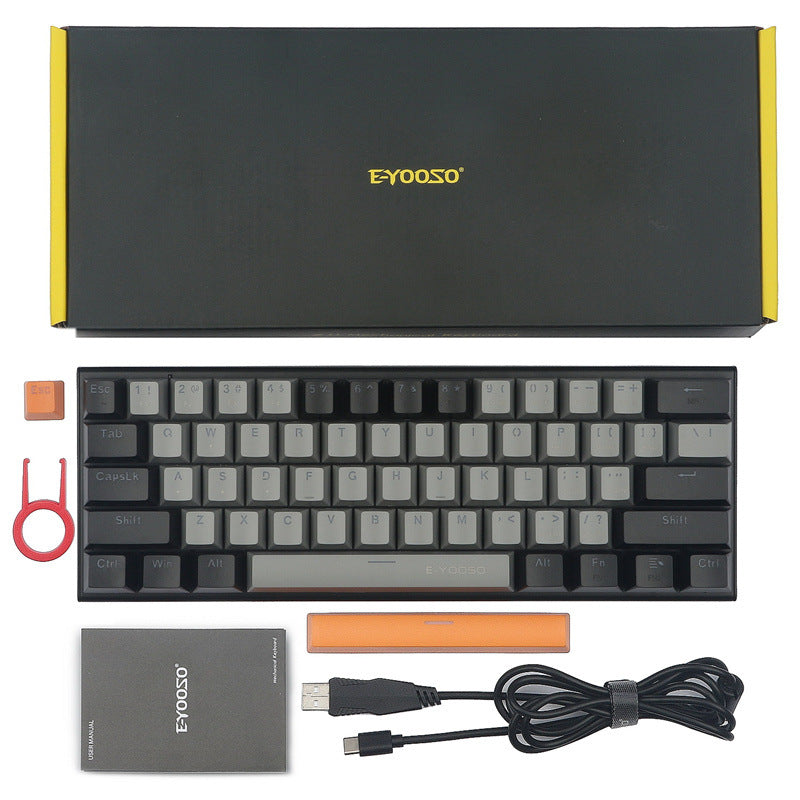 Dual-Tone Mechanical Keyboard Caps for Gaming PC with RGB Backlight