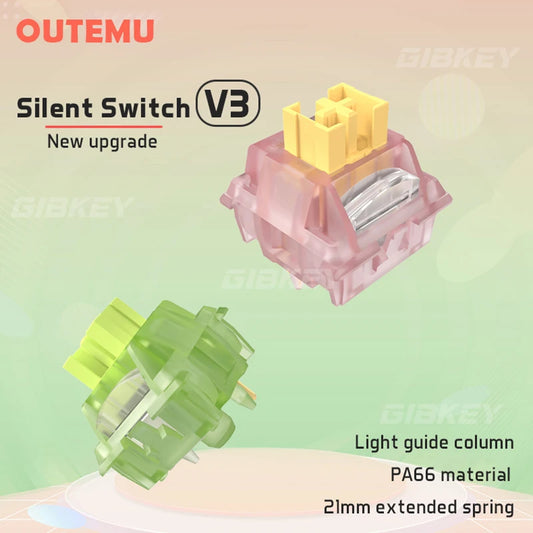 Outemu Silent Peach V3 Switch Lubed Mute Lemon V3 Switches Mechanical