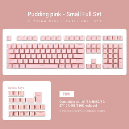 129 Keys Pudding Keycaps OEM Profile PBT Double Shot Keycap For Mx