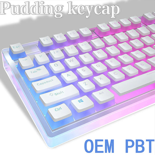 129Keys Keyboard Keycap OEM Profile PBT Material Key Cap for Mx Hot