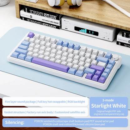 Attack Shark X85 2.4G Wireless Mechanical Keyboard,Bluetooth Tri-mode,