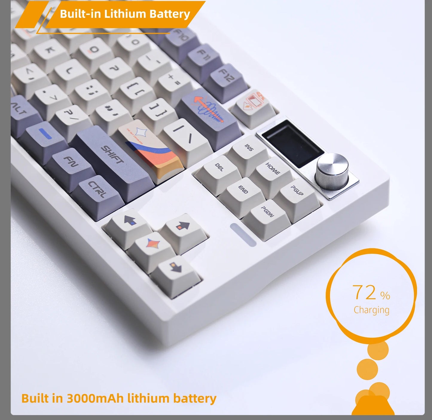 ZUOYA Gmk87 Gasket-mounted Bluetooth 5.1/2.4G/Type-C Wired Mechanical