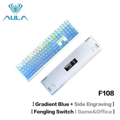 AULA F108 Pro Bluetooth 2.4G wired three-mode connection mechanical