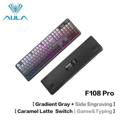 AULA F108 Pro Bluetooth 2.4G wired three-mode connection mechanical