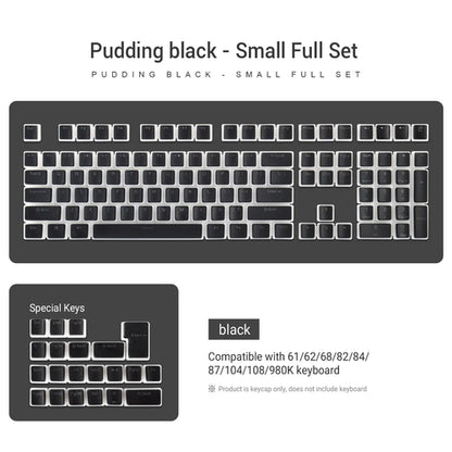 129 Keys Pudding Keycaps OEM Profile PBT Double Shot Keycap For Mx