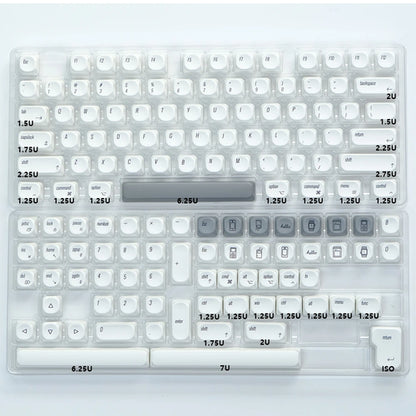 KBDiy KOA Profile Keycap GMK Style Retro 9009 Theme PBT Keycaps For