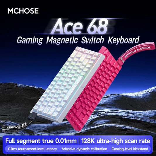 ACE60 Pro MCHOSE ACE68 Magnetic Keyboard Wired Mechanical for Gaming