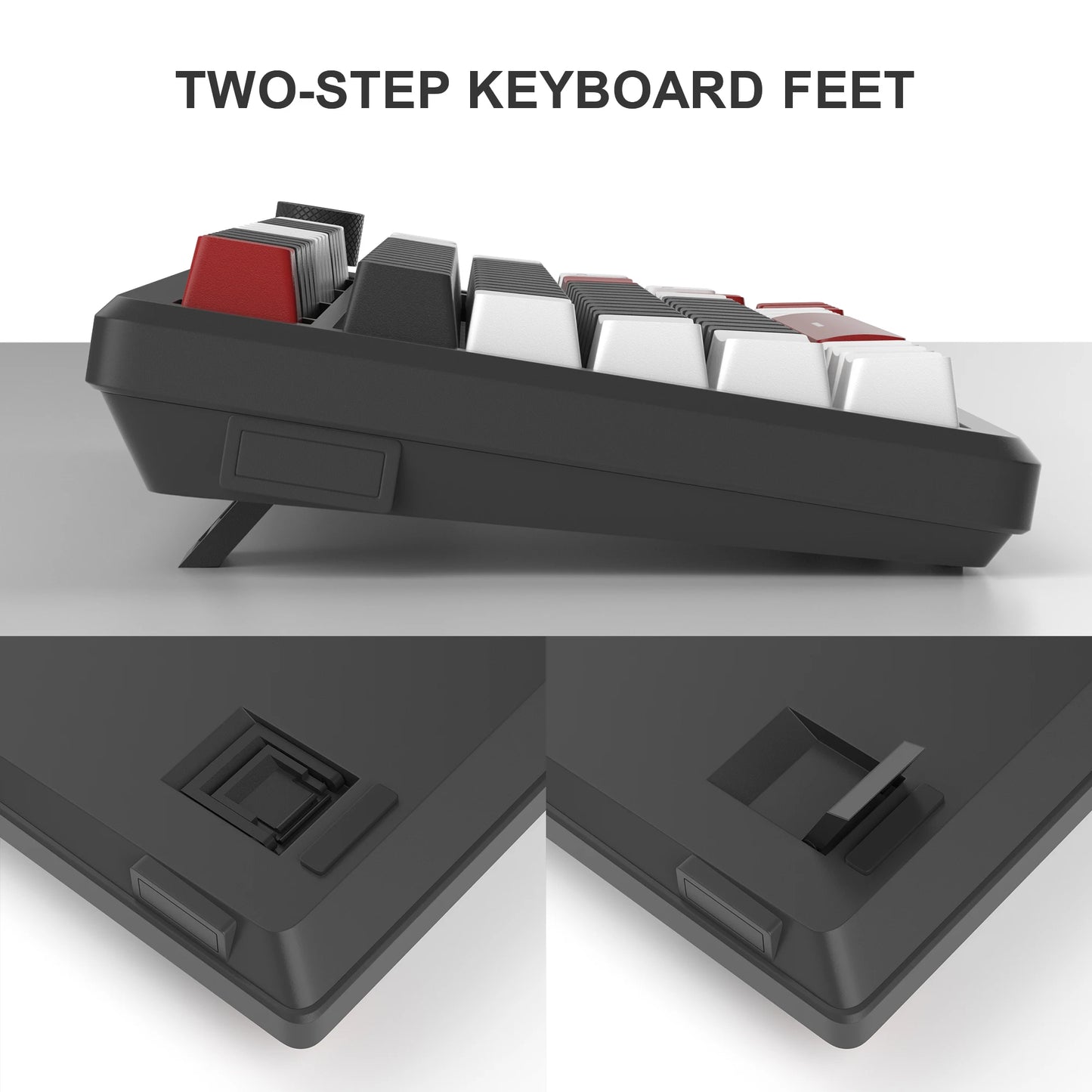 MageGee 75% Mechanical Gaming Keyboard with Knob Control, Blue Backlit