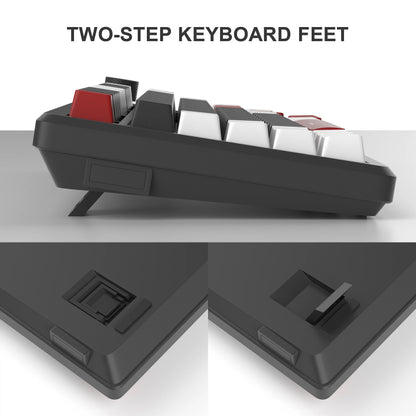 MageGee 75% Mechanical Gaming Keyboard with Knob Control, Blue Backlit