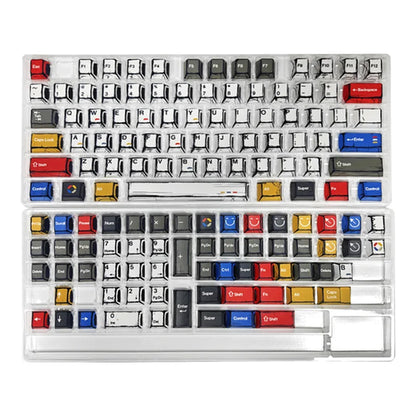 Comic Style Colorful Mixed Light Keycaps Original Factory Height 136