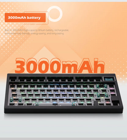ZUOYA GMK81 Mechanical Keyboard Kit Hot-swappable Bluetooth 2.4G
