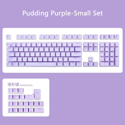 129 Keys Pudding Keycaps OEM Profile PBT Double Shot Keycap For Mx