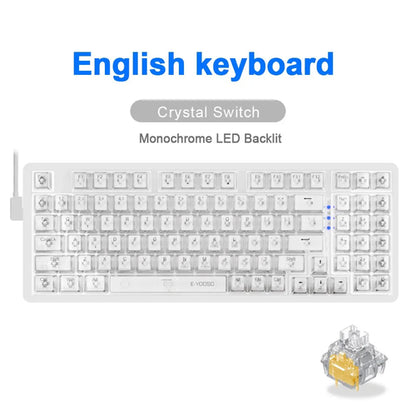 E-YOOSO Z94 USB Mechanical Gaming Keyboard Wired Monochrome Backlit 94