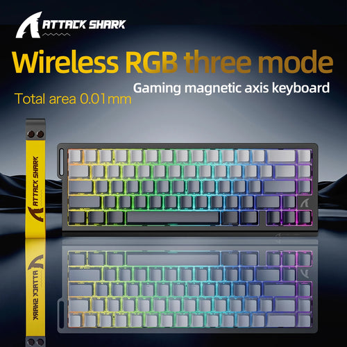 X68HE ATTACK SHARK Magnetic Gaming Keyboard Mechanical Wired for Pro