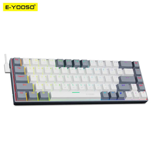 E-YOOSO Z686 RGB USB 60% Mini slim Mechanical Gaming Wired Keyboard