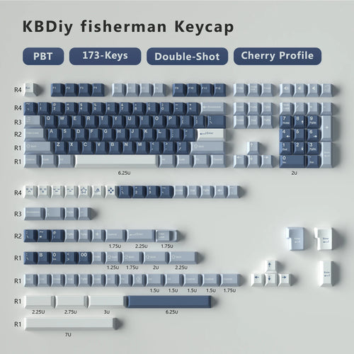 KBDiy GMK Keycap Double Shot GMK Olivia Shoko Jamon WOB Red Samurai