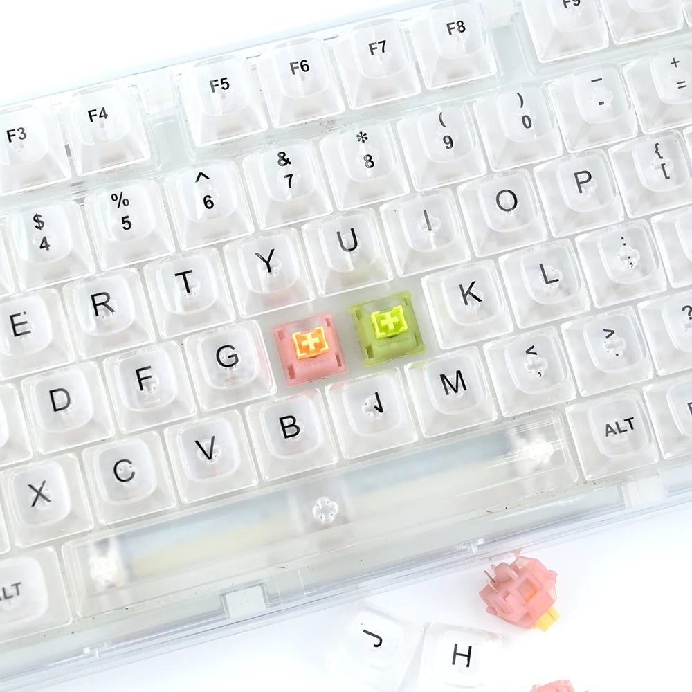 Outemu Silent Peach V3 Switches Lubed Update Silent Lemon V3 Switch