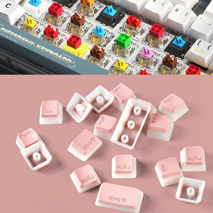 129Keys Keyboard Keycap OEM Profile PBT Material Key Cap for Mx Hot