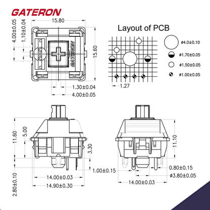 GATERON Oil King V2 Pre Lubed 5pin Linearr Keyboard for MX Gaming