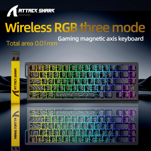 X68HE ATTACK SHARK Magnetic Gaming Keyboard Mechanical Wired for Pro