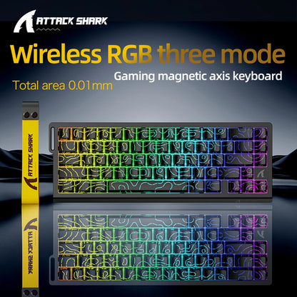 X68HE ATTACK SHARK Magnetic Gaming Keyboard Mechanical Wired for Pro