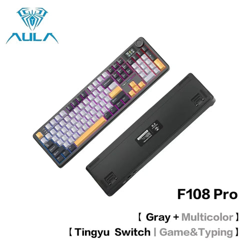 AULA F108 Pro Bluetooth 2.4G wired three-mode connection mechanical