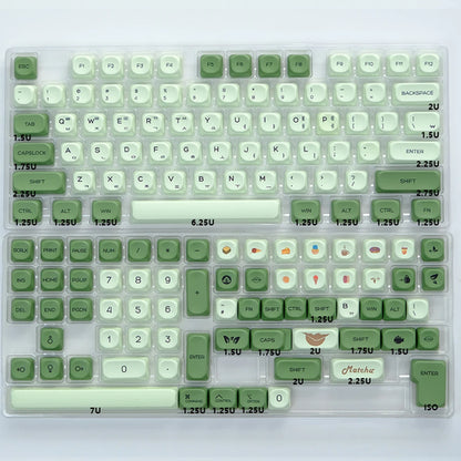 KBDiy KOA Profile Keycap GMK Style Retro 9009 Theme PBT Keycaps For