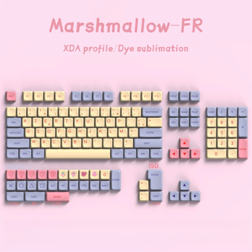 FR Keycaps PBT XDA Keycap For Cherry MX Switch Gaming Mechanical