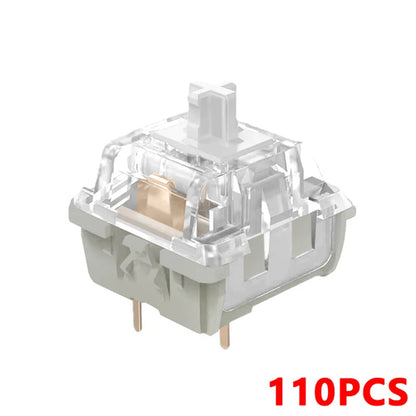 KBDiy Kang White V3 Switches for DIY Aula F87 Mechanical Keyboard
