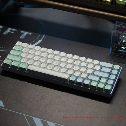 135 keys Ice Crystal Mint Keycaps Profile XDA PBT Dye-Sub Key Cap for