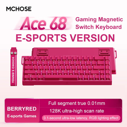 ACE60 Pro MCHOSE ACE68 Magnetic Keyboard Wired Mechanical for Gaming