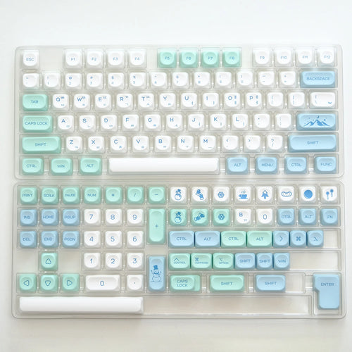 KBDiy KOA Profile Keycap GMK Style Retro 9009 Theme PBT Keycaps For
