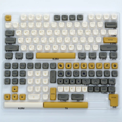 KBDiy KOA Profile Keycap GMK Style Retro 9009 Theme PBT Keycaps For