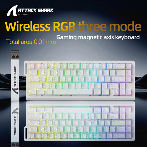 X68HE ATTACK SHARK Magnetic Gaming Keyboard Mechanical Wired for Pro