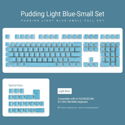 129 Keys Pudding Keycaps OEM Profile PBT Double Shot Keycap For Mx