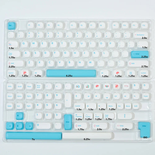KBDiy KOA Profile Keycap GMK Style Retro 9009 Theme PBT Keycaps For